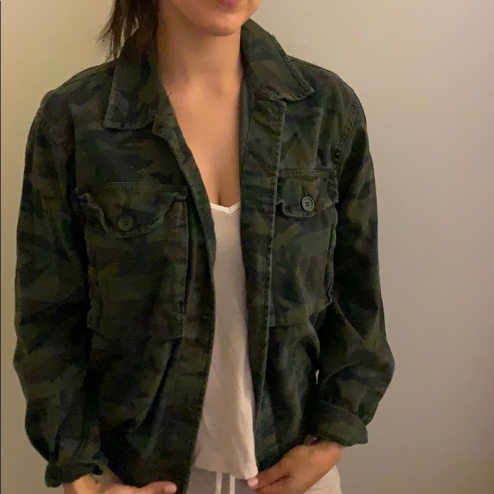 Army print jacket